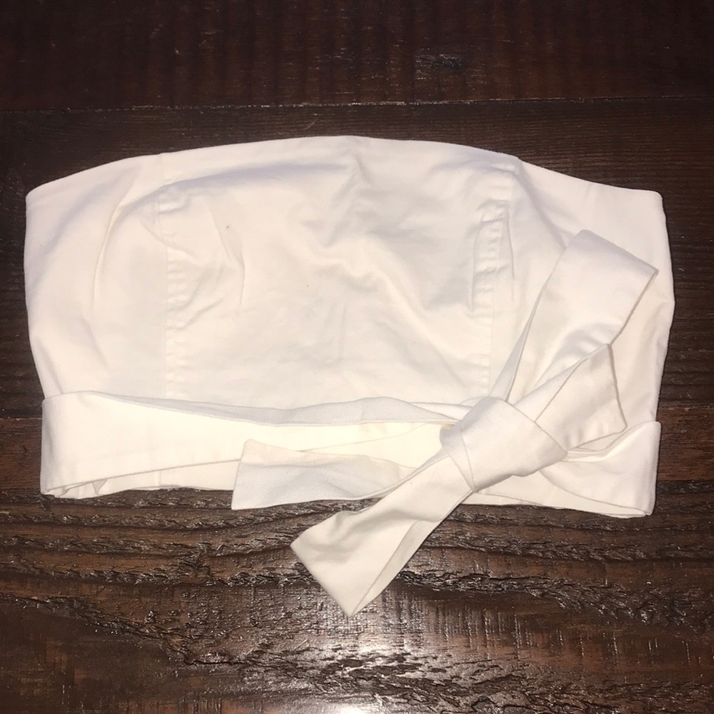 Dressy Zipper crop top with front bow